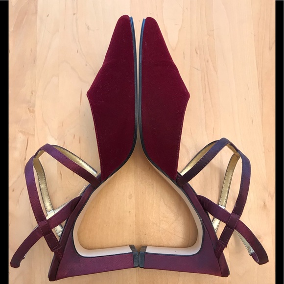 NEW ANN MARINO Sz8.5M Slingback HEELS - Picture 3 of 6